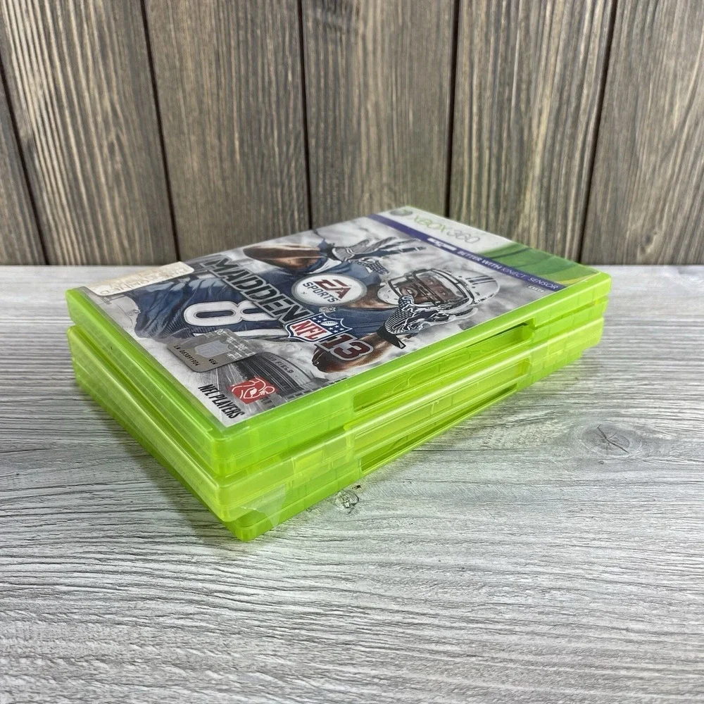 XBox 360  Video Game Lot Of 3 Madden 25,09 And 13 NFL Football Tested Working